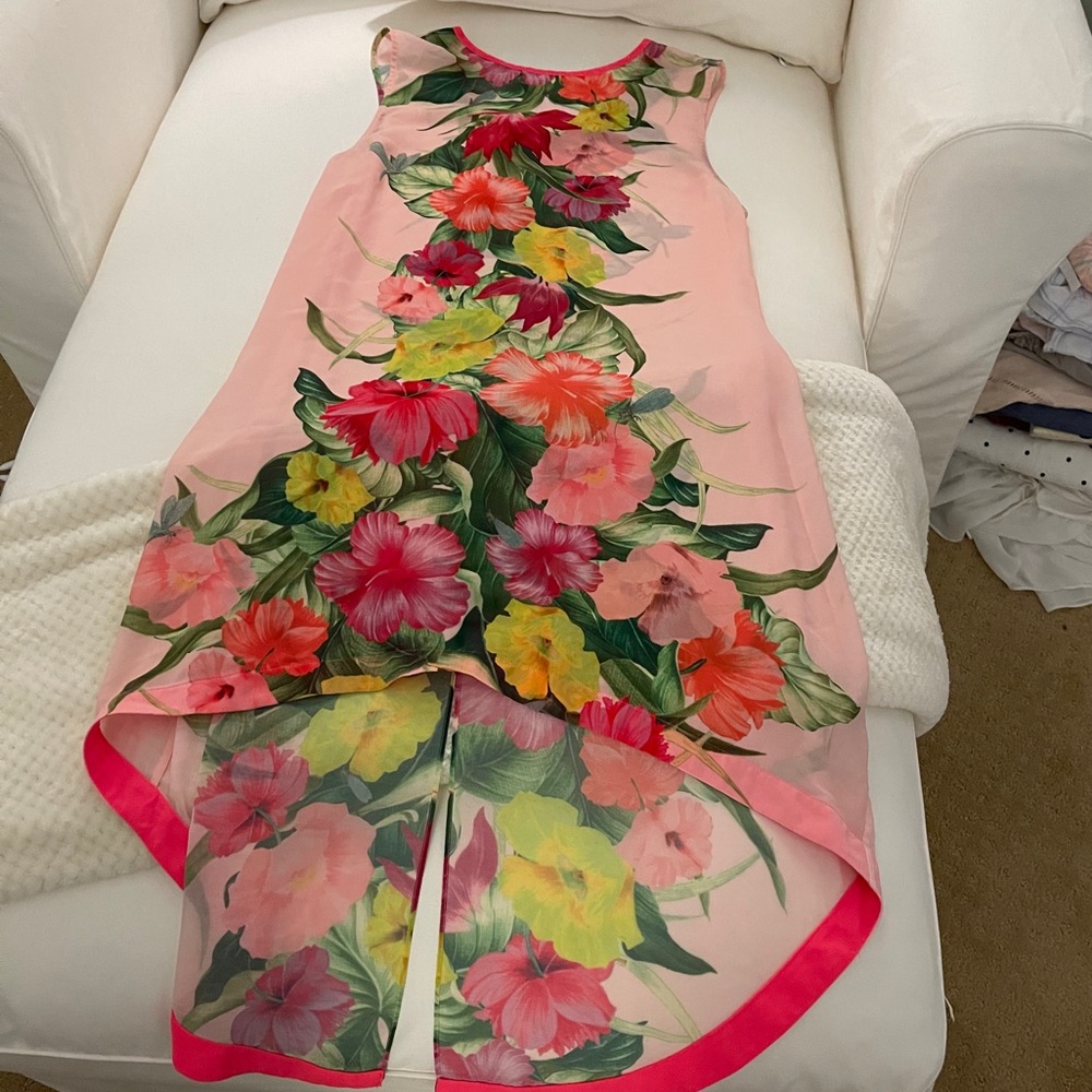 Pink floral Ted Baker bathing suit cover up